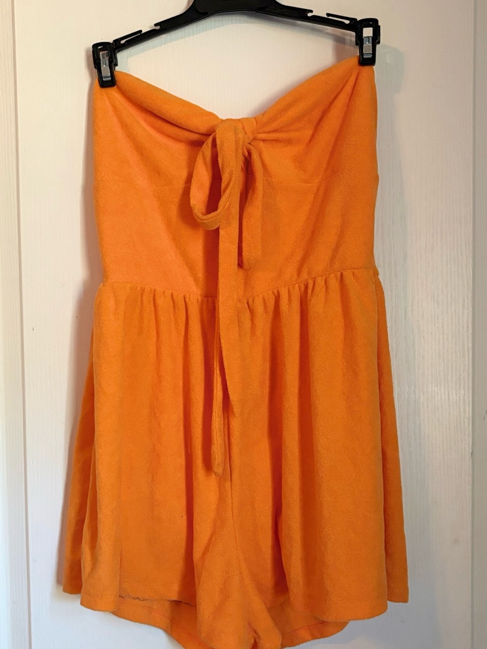 wild fable Orange Strapless Swim Coverup Romper